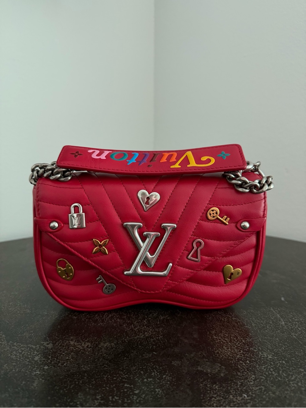 Louis Vuitton New Wave Chain Bag PM Love Lock Edition Bag - Authentic Pre-Loved